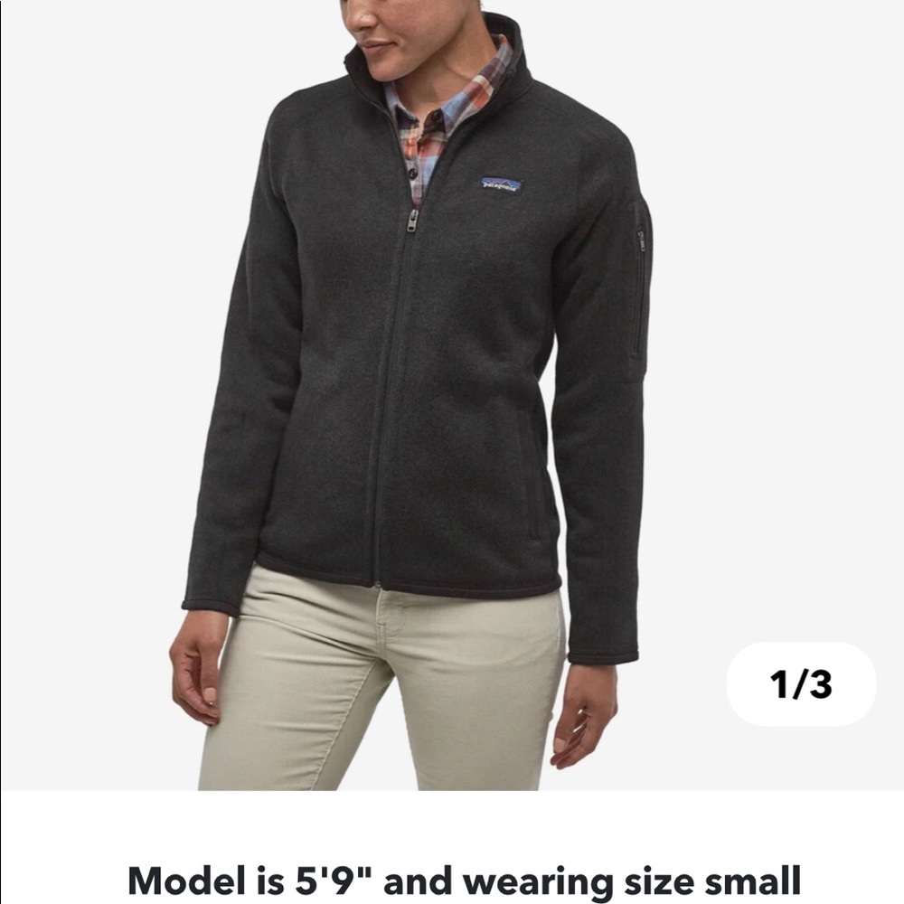 BNWT W Patagonia Better Sweater Full Zip Black XS